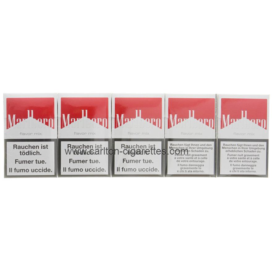 Marlboro Flavor Mix Red Box Cigarette Carton