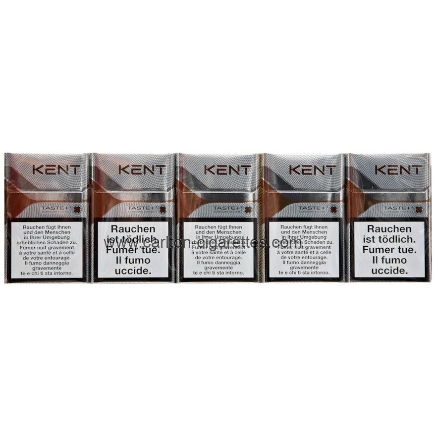 Kent Taste+ Silver Box Cigarette Carton