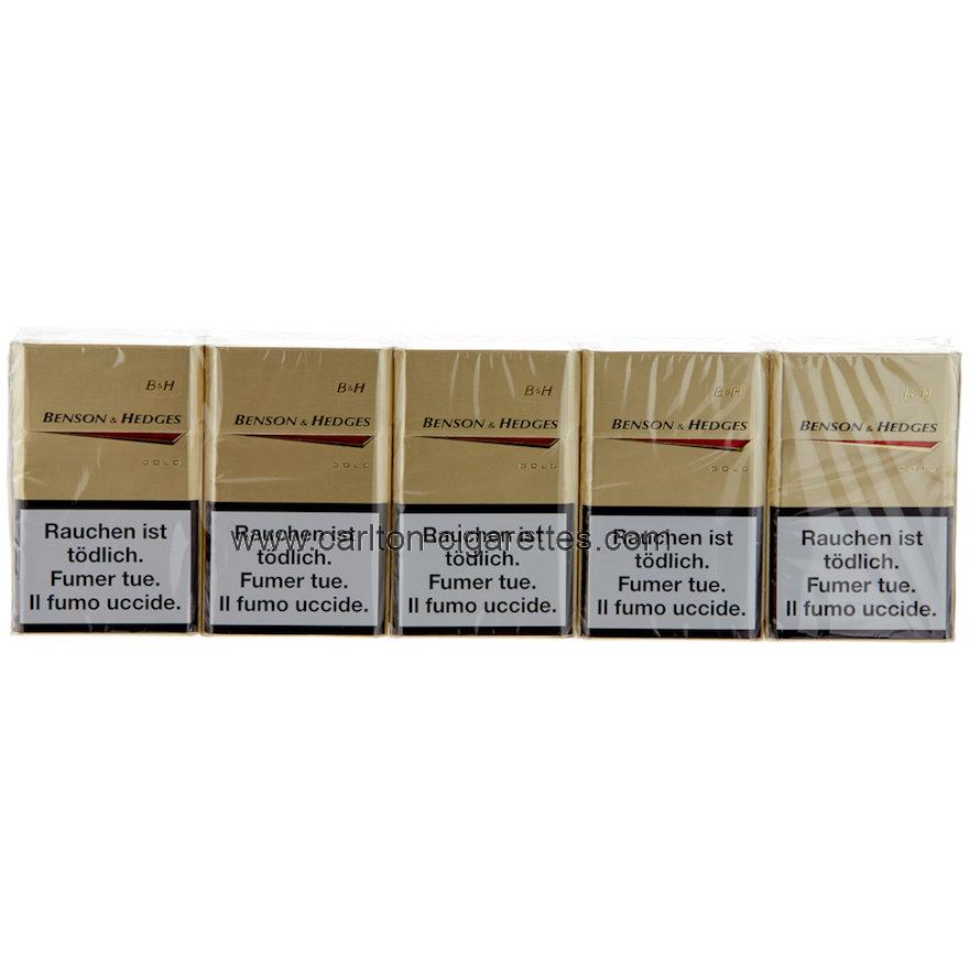 Benson & Hedges Classic Gold Box Cigarette Carton