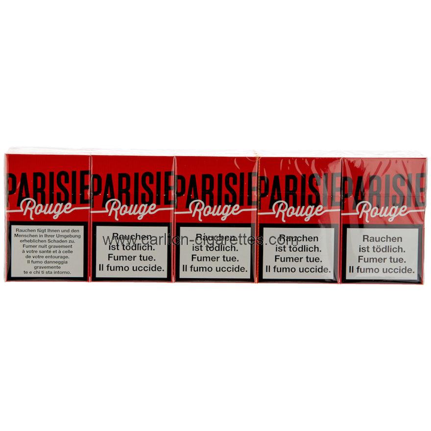 Parisienne Rouge Box Cigarette Carton