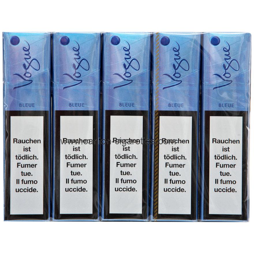 Vogue Superslims Bleue Box Cigarette Carton