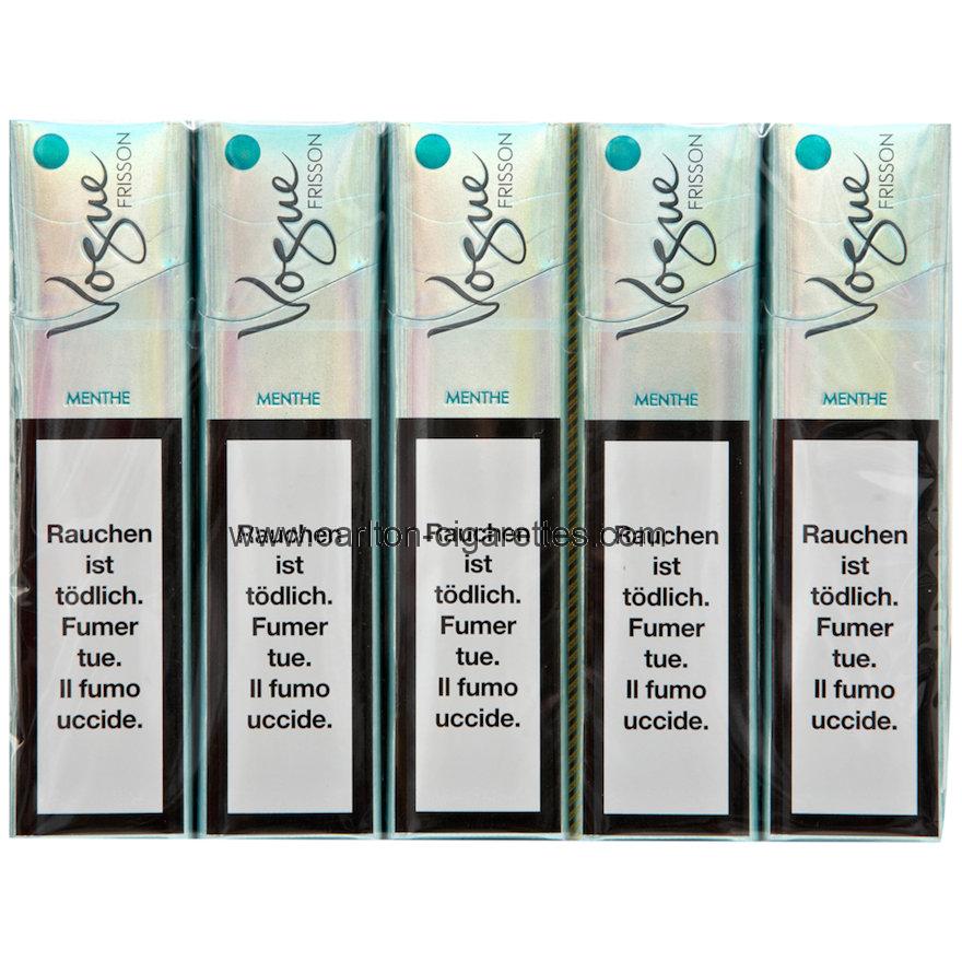 Vogue Superslims Menthe Box Cigarette Carton