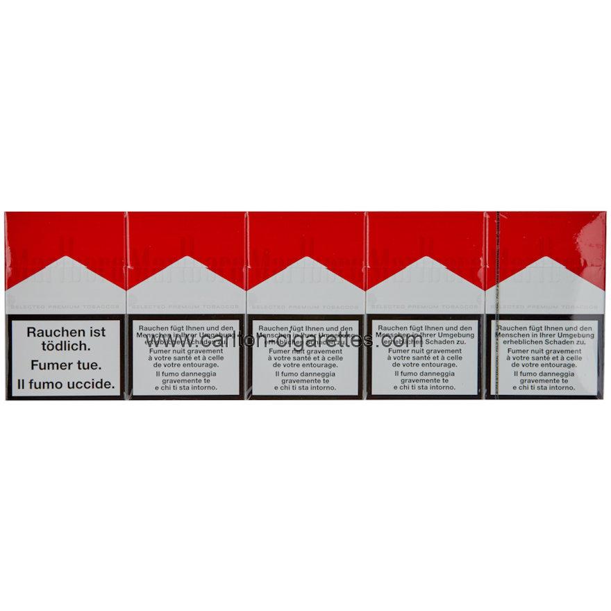 Marlboro Red Box Cigarette Carton