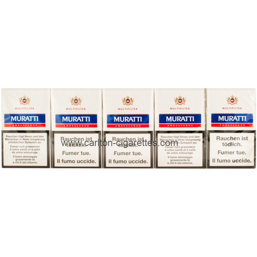 Muratti Ambassador Box Cigarette Carton