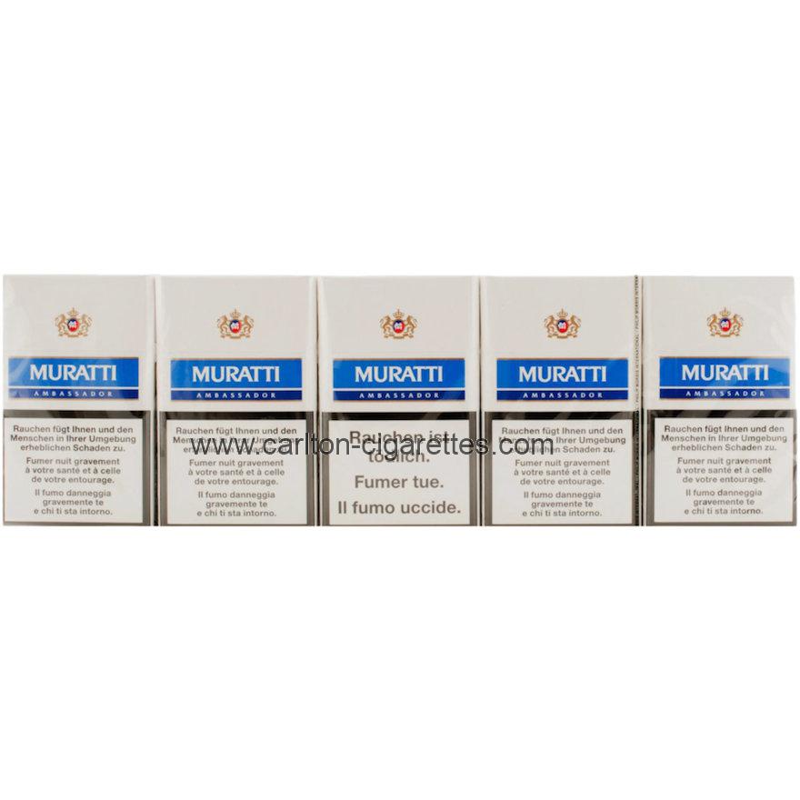 Muratti Ambassador Blue Box Cigarette Carton