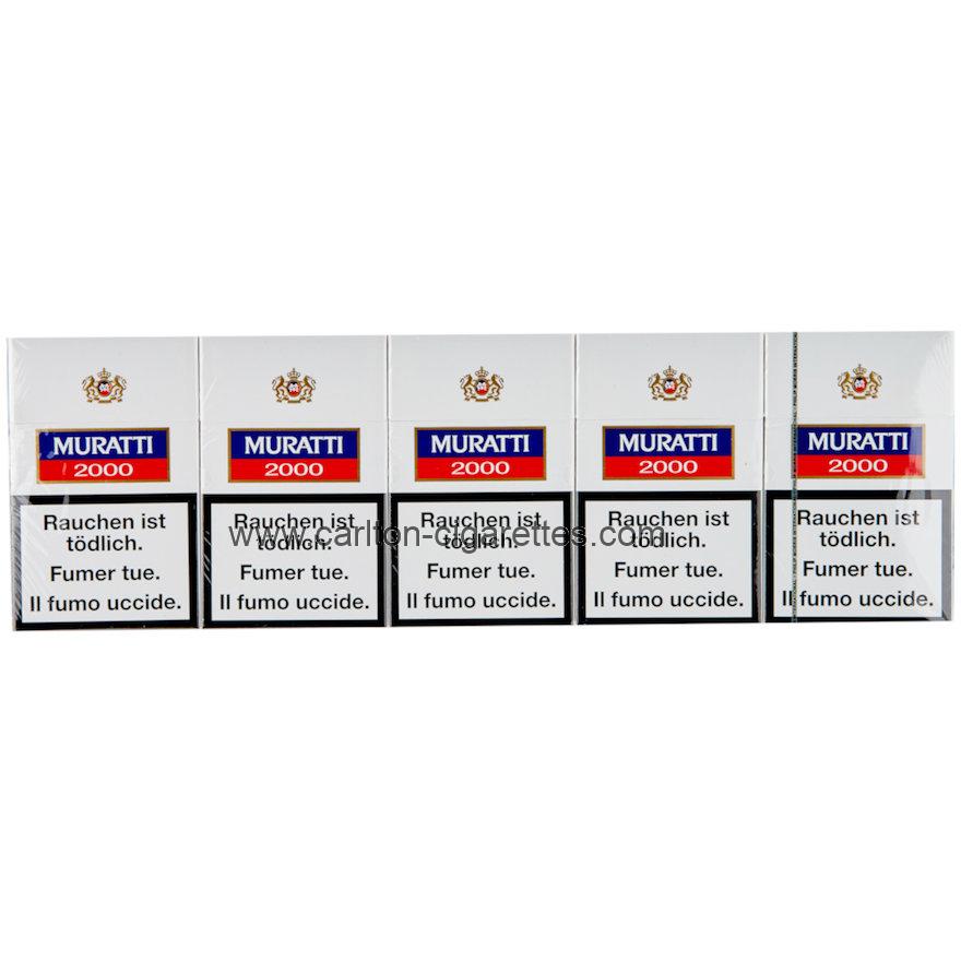 Muratti 2000 Box Cigarette Carton