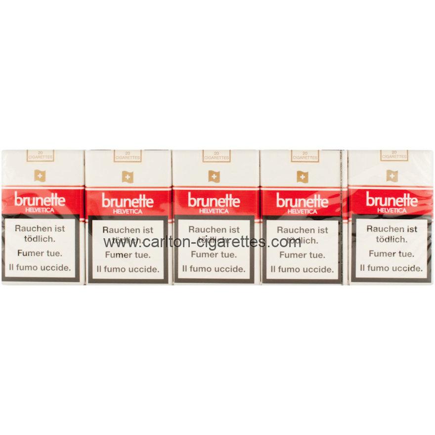 Brunette Helvetica Soft Cigarette Carton