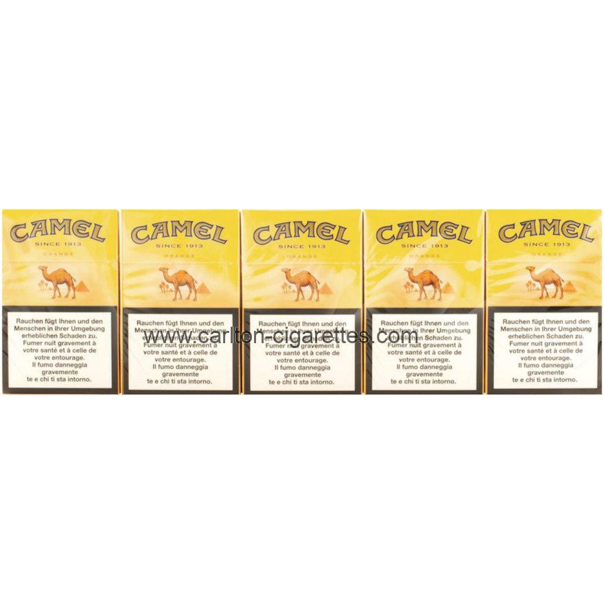 Camel Orange Box Cigarette Carton