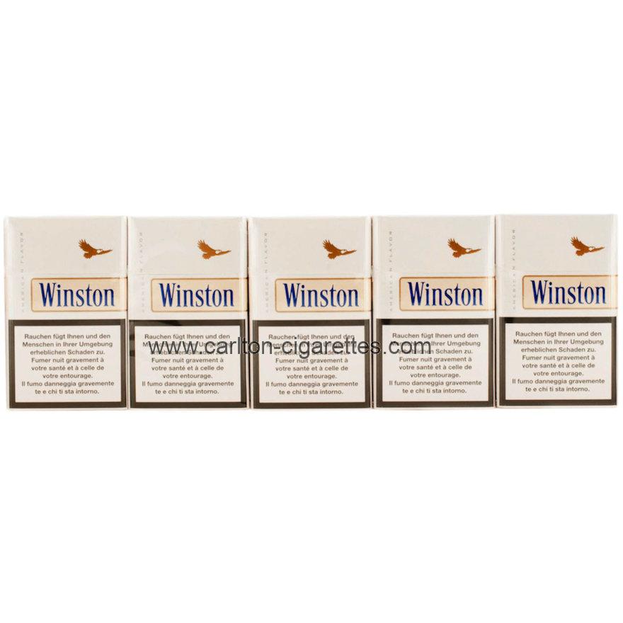 Winston Cigarettes White Cigarettes Carton