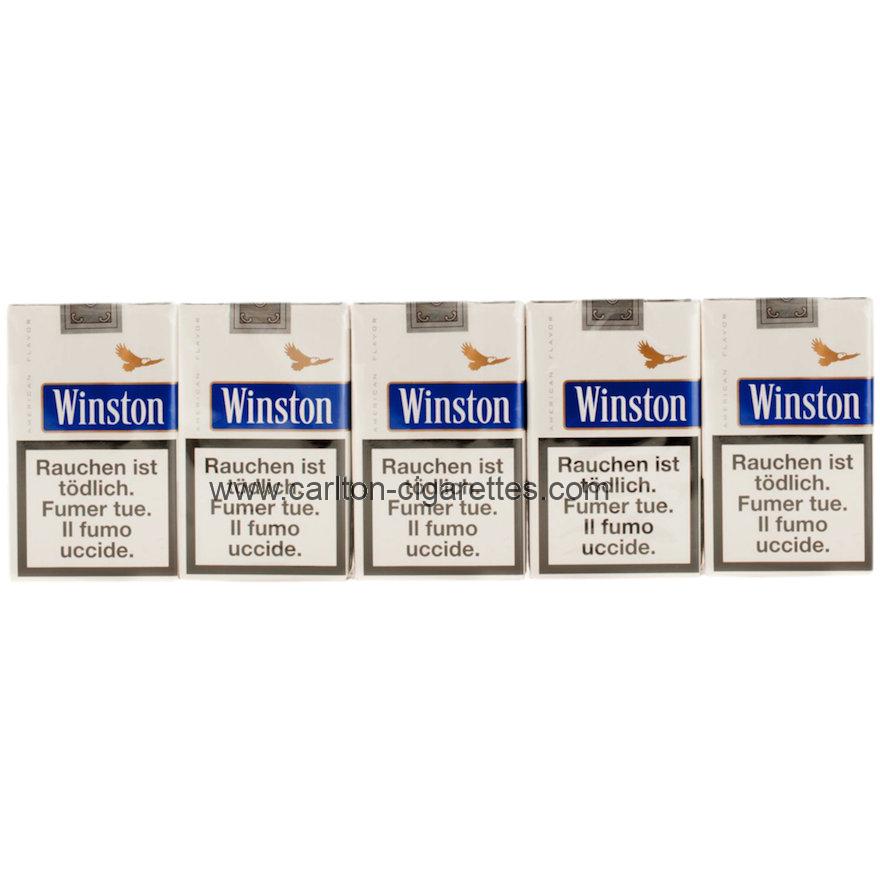 Winston Blue Soft Cigarette Carton