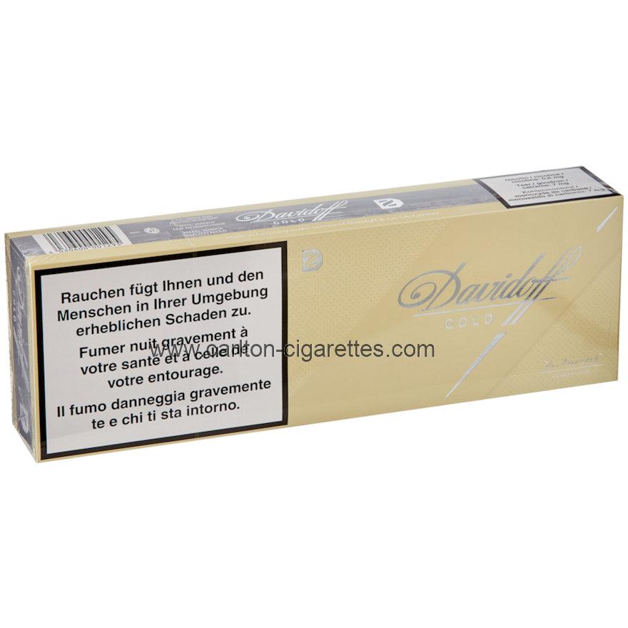 Davidoff Cigarettes Gold Cigarette Carton