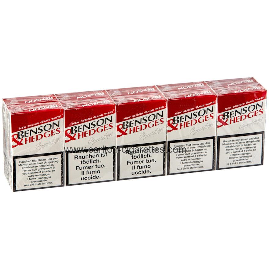 Benson & Hedges Red Box Cigarette Carton