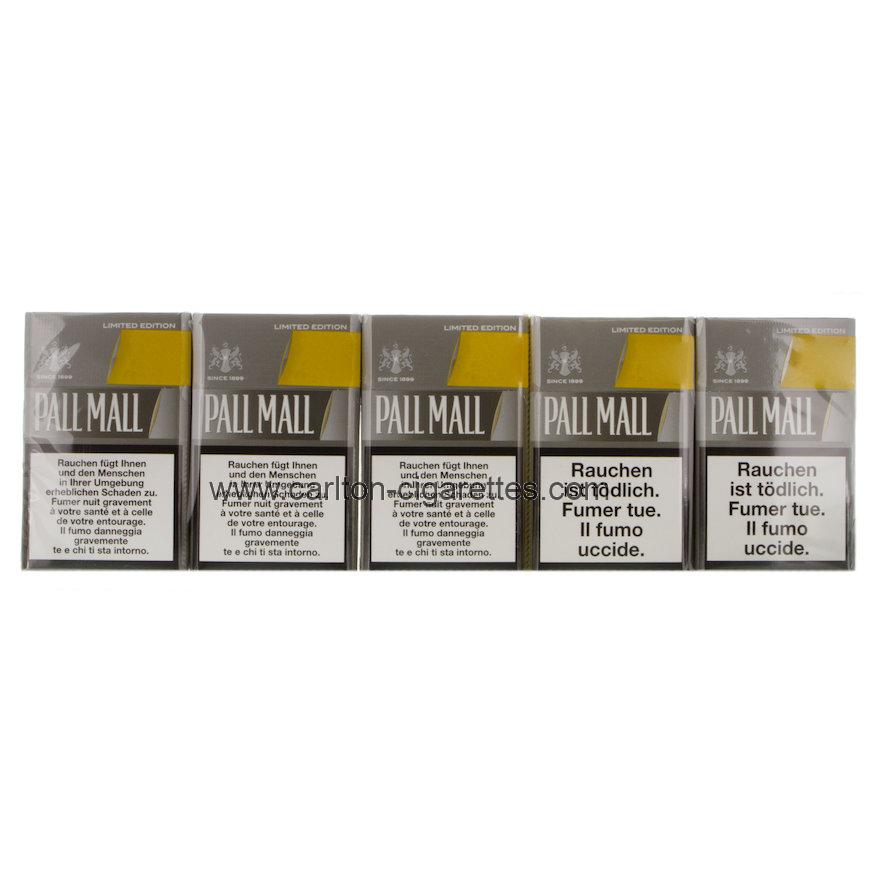 Pall Mall Limited Edition Silver Box Cigarettes with Cartridge