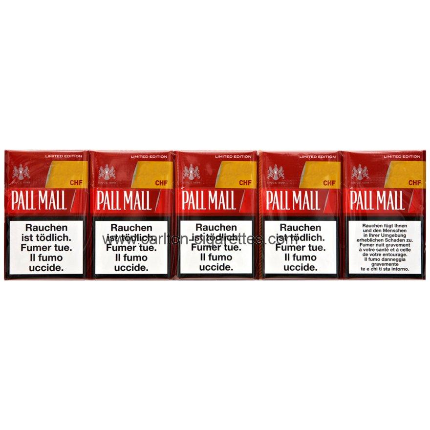 Pall Mall Limited Edition Red Box Cigarettes with Cartridge