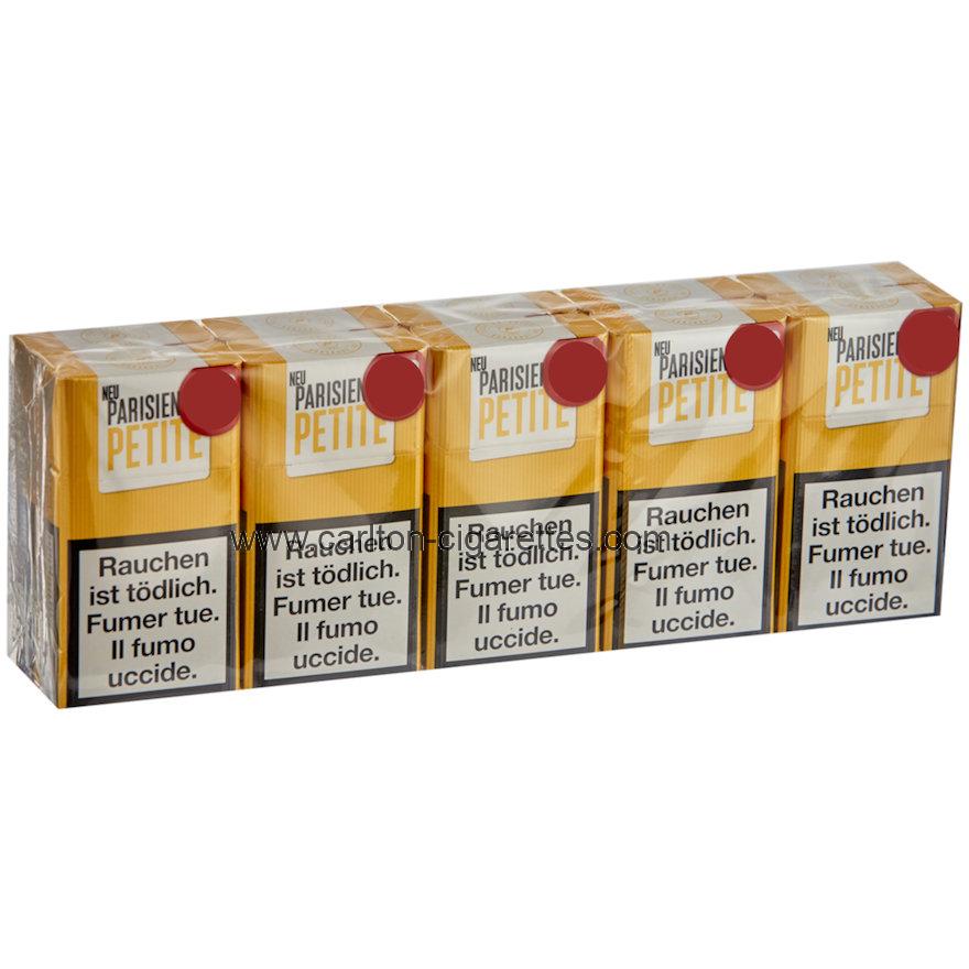 Parisienne Petite Jaune Cigarette Carton