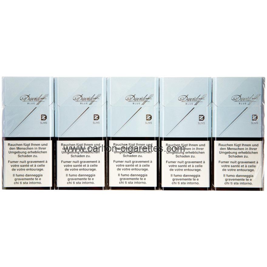 Davidoff Blue Slims Cigarette Carton