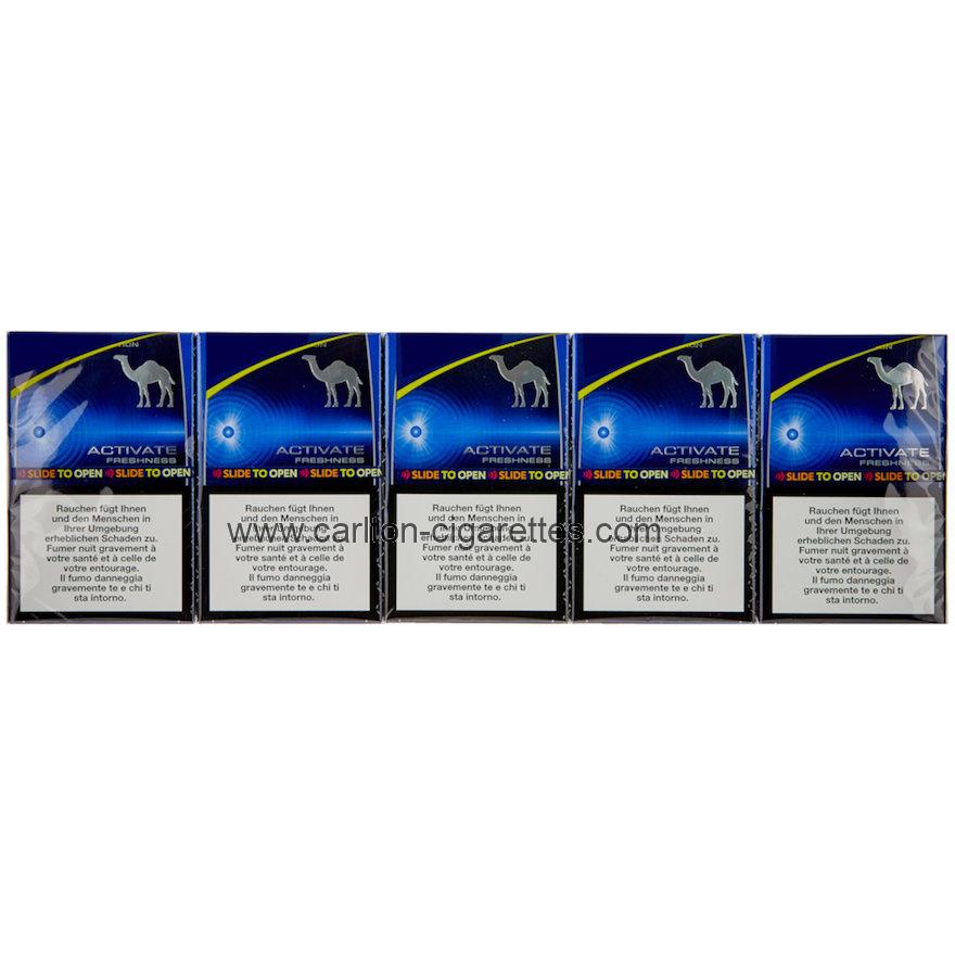 Camel Activate Blue Box Cigarette Carton