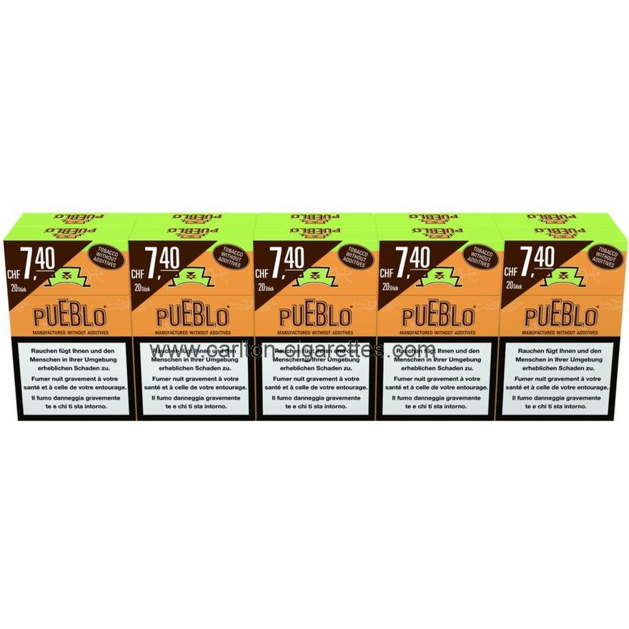 Pueblo Orange Box Cigarette Carton